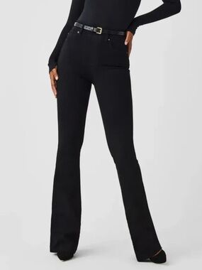 SPANX Shape EveryWear Flare Jeans Black Size Small